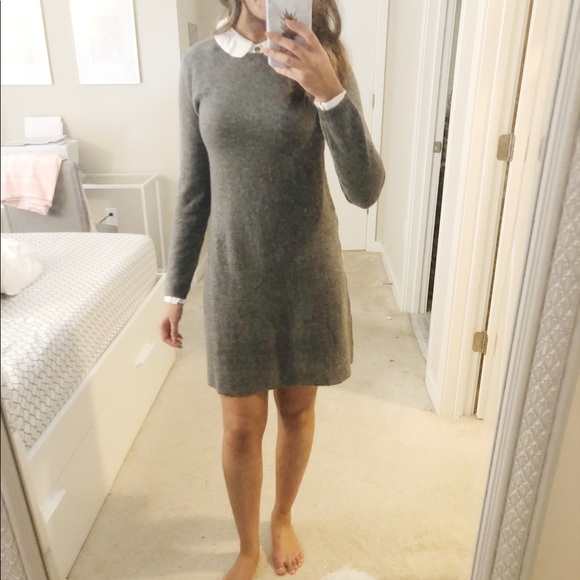 collared sweater dress